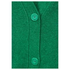 Cecil Damen Strickjacke Cozy Buttoned Cardigan Bright Green Melange -Wellensteyn Shop cecil buttoned cardigan gruen 15279 detail