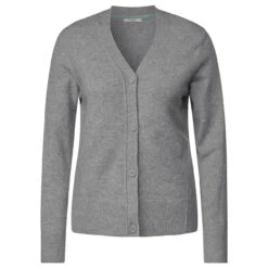 Cecil Damen Strickjacke Cosy Buttoned Cardigan Mineral Grey Melange