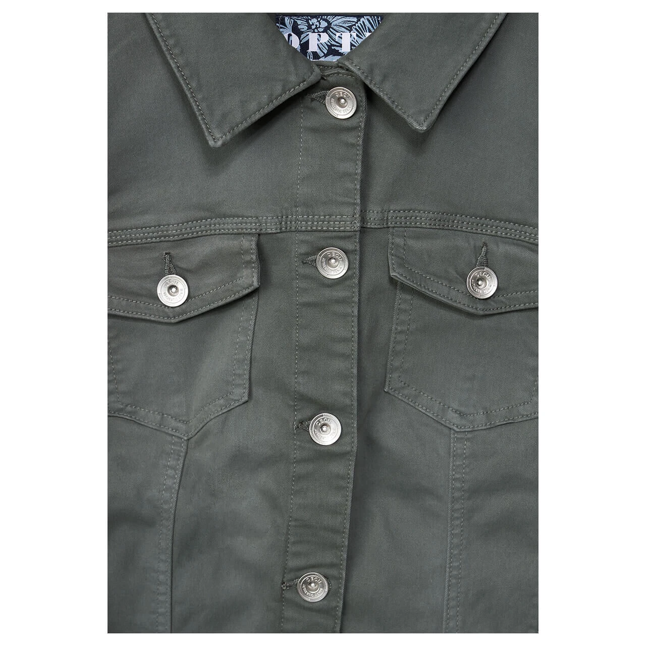 Cecil Jeansjacke Easy Khaki 7 Cecil Jeansjacke Easy Khaki – Bild 5