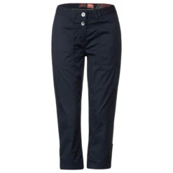 Cecil New York Capri Papertouch 3/4 Baumwollhose Deep Blue