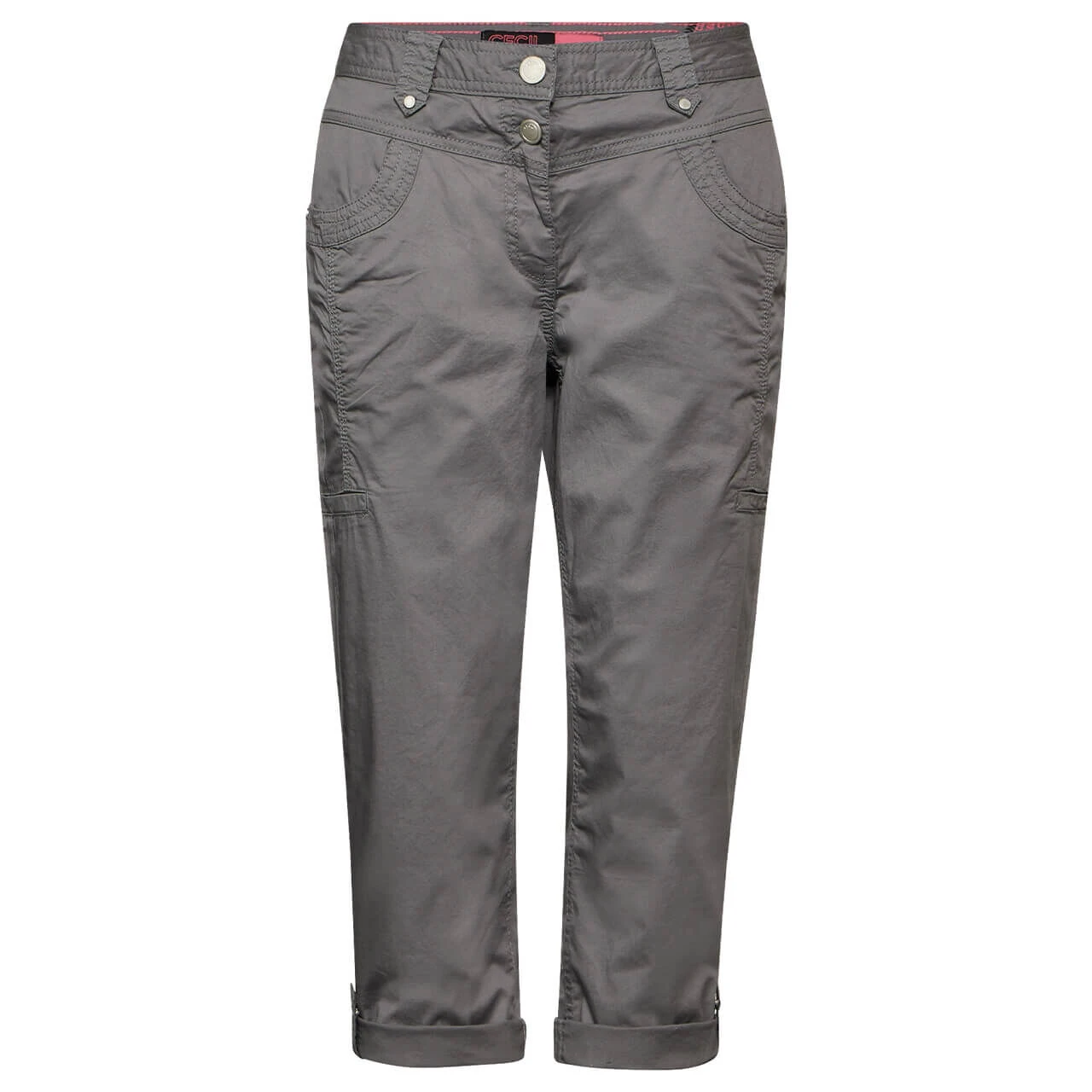 Cecil New York Capri Papertouch 3/4 Baumwollhose Soft Iron Grey 3 Cecil New York Capri Papertouch 3/4 Baumwollhose Soft Iron Grey
