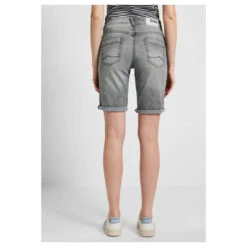 Cecil Scarlett Jeans Shorts Grey Washed -Wellensteyn Shop cecil jeans scarlett shorts grey 10573 ansicht hinten