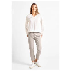 Cecil Scarlett 7/8 Baumwollhose Boulder Beige -Wellensteyn Shop cecil jeans scarlett washed beige 15603 model