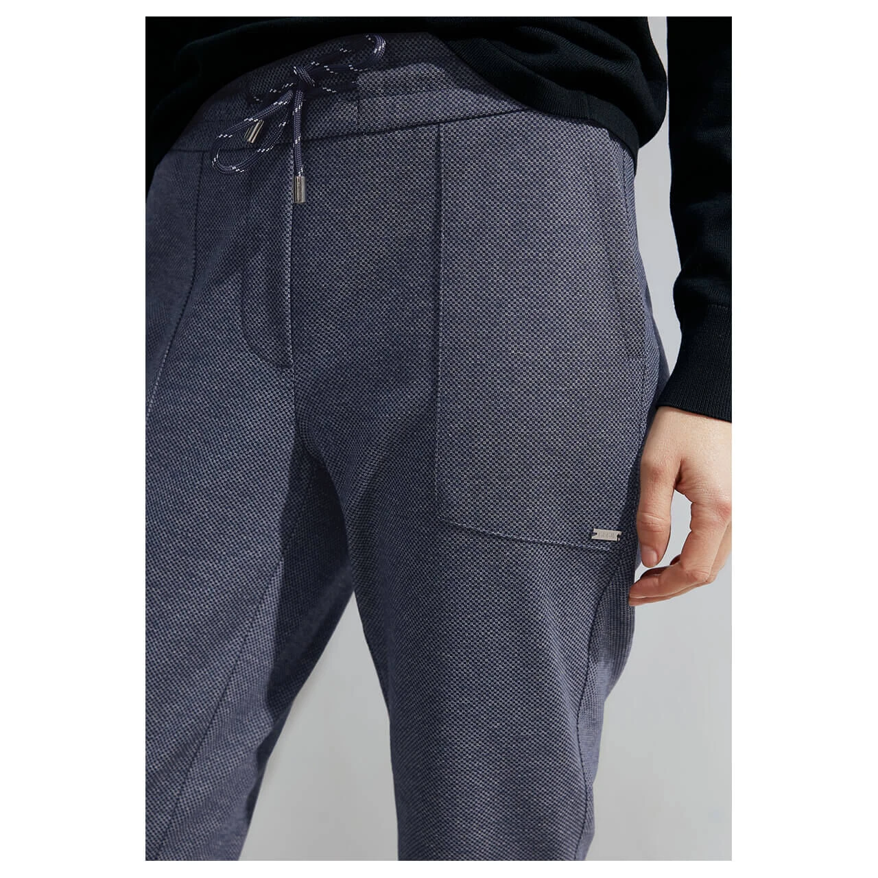 Cecil Tracey Ankle Chinohose Universal Blue Two Tone 8 Cecil Tracey Ankle Chinohose Universal Blue Two Tone – Bild 6