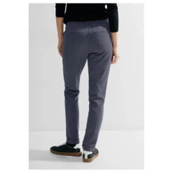 Cecil Tracey Ankle Chinohose Universal Blue Two Tone 14 Cecil Tracey Ankle Chinohose Universal Blue Two Tone -Wellensteyn Shop cecil jeans tracey dessin 2 tone blau 25512 model hinten