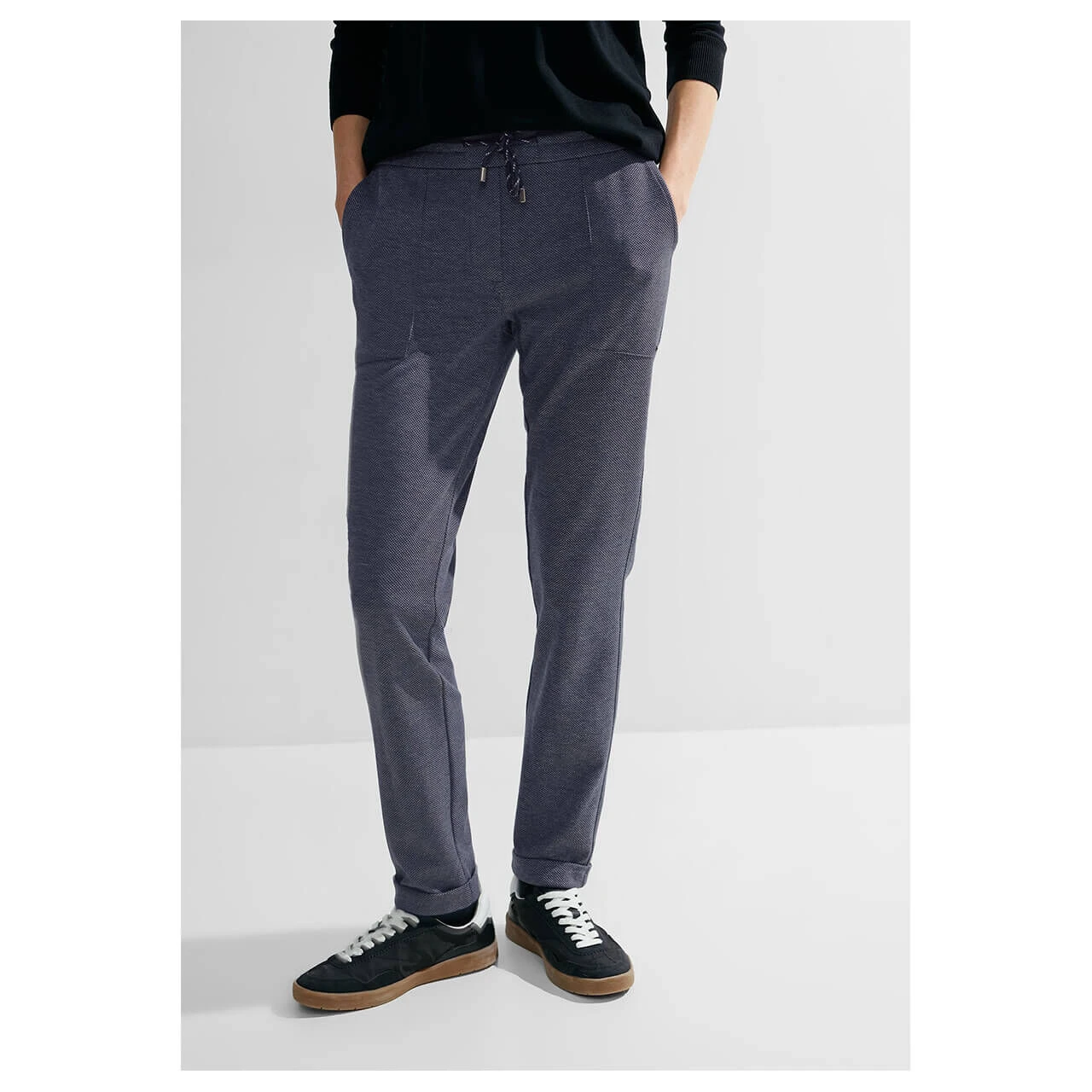 Cecil Tracey Ankle Chinohose Universal Blue Two Tone 5 Cecil Tracey Ankle Chinohose Universal Blue Two Tone – Bild 3