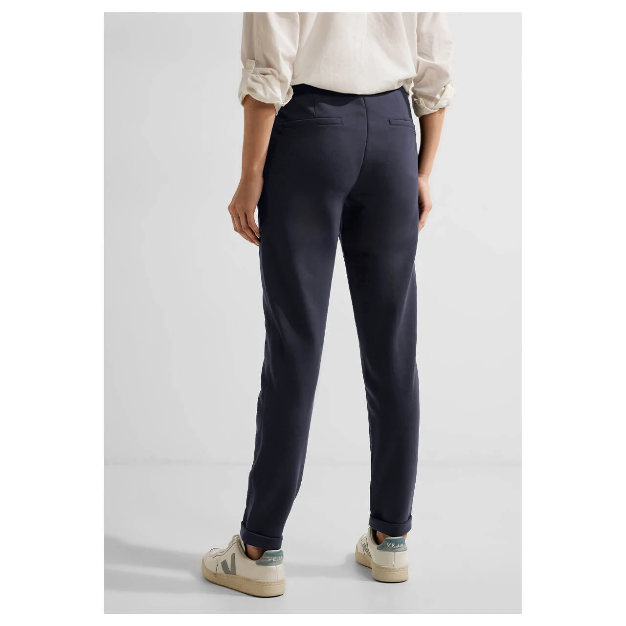 Cecil Tracey Ankle Chinohose Night Sky Blue 6 Cecil Tracey Ankle Chinohose Night Sky Blue – Bild 4
