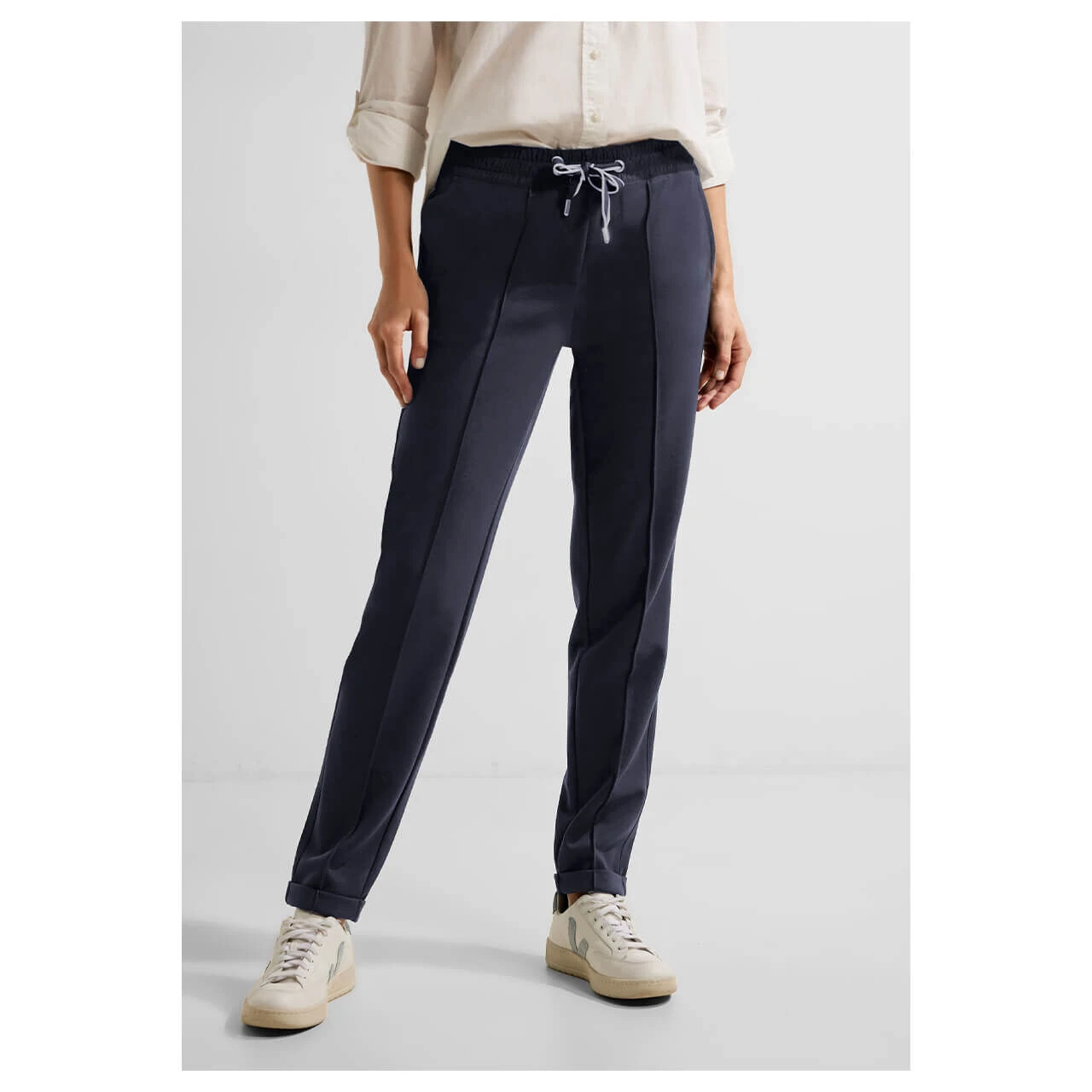 Cecil Tracey Ankle Chinohose Night Sky Blue 5 Cecil Tracey Ankle Chinohose Night Sky Blue – Bild 3