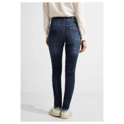 Cecil Jeans Vicky Mid Blue Used Wash -Wellensteyn Shop cecil jeans vicky mid blue 10235 model hinten