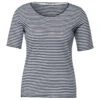 Cecil Lena T-Shirt Deep Blue Stripes -Wellensteyn Shop cecil lena stripe t shirt blau 20128