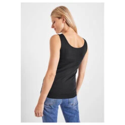 Cecil Linda Top Carbon Grey -Wellensteyn Shop cecil linda top grau 12538 hinten