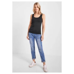 Cecil Linda Top Carbon Grey -Wellensteyn Shop cecil linda top grau 12538 vorne