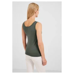 Cecil Linda Top Sporty Khaki -Wellensteyn Shop cecil linda top gruen 14923 hinten