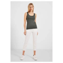 Cecil Linda Top Sporty Khaki -Wellensteyn Shop cecil linda top gruen 14923 vorne