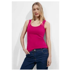 Cecil Damen Top Linda Pink Sorbet -Wellensteyn Shop cecil linda top rosa 15597 model vorne