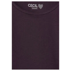 Cecil Damen Top Linda Aubergine Red 11 Cecil Damen Top Linda Aubergine Red -Wellensteyn Shop cecil linda top rot 15743 detail