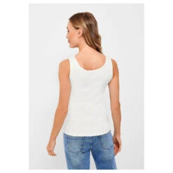 Cecil Linda Top Vanilla White -Wellensteyn Shop cecil linda top weiss 13474 ansicht hinten
