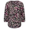 Cecil Damen 3/4 Arm Bluse Multicolor Print Black -Wellensteyn Shop cecil multicolor print shirt bunt muster 30001