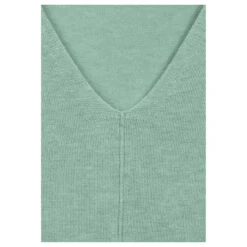 Cecil Damen 3/4 Arm Pullover Oversized V-Neck Salvia Green Melange -Wellensteyn Shop cecil oversized v neck pullover gruen 15570 detail