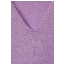 Cecil Damen 3/4 Arm Pullover Oversized V-Neck Sporty Lilac Melange -Wellensteyn Shop cecil oversized v neck pullover lila 15569 detail