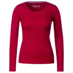 Cecil Damen Langarm Shirt Pia Casual Red