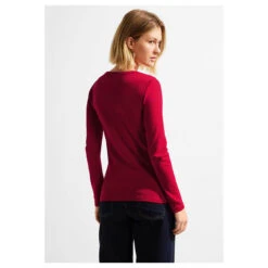 Cecil Damen Langarm Shirt Pia Casual Red -Wellensteyn Shop cecil pia langarmshirt rot 14935 hinten