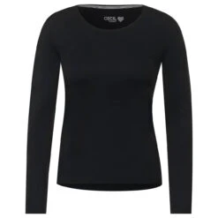 Cecil Pia Langarm Shirt Black