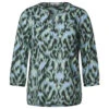 Cecil Damen 3/4 Arm Bluse Printed Light Cotton Strong Khaki Printed -Wellensteyn Shop cecil printed light cotton blouse bluse gruen 35382