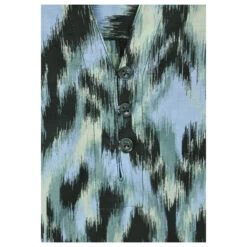 Cecil Damen 3/4 Arm Bluse Printed Light Cotton Strong Khaki Printed -Wellensteyn Shop cecil printed light cotton blouse bluse gruen 35382 detail
