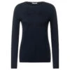 Cecil Basic Pullover Dark Marine Blue 2 Cecil Basic Pullover Dark Marine Blue -Wellensteyn Shop cecil pullover dunkel blau 10128