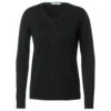 Cecil Damen Pullover Rounded V-Neck Black -Wellensteyn Shop cecil pullover v neck schwarz 10001