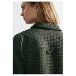 Cecil Damen Shirtjacke Dynamic Khaki -Wellensteyn Shop cecil short shirt jacket gruen 15612 model detail