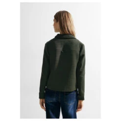 Cecil Damen Shirtjacke Dynamic Khaki -Wellensteyn Shop cecil short shirt jacket gruen 15612 model hinten