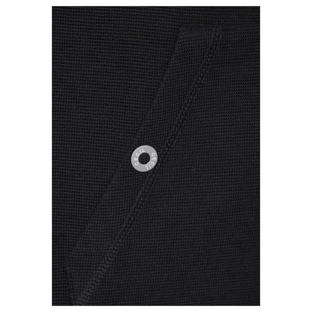 Cecil Damen Hoodie Shirtjacke Solid Black 7 Cecil Damen Hoodie Shirtjacke Solid Black – Bild 5