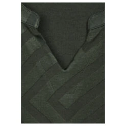 Cecil Damen Langarm Shirt Solid Jacquard Tunic Dynamic Khaki 11 Cecil Damen Langarm Shirt Solid Jacquard Tunic Dynamic Khaki -Wellensteyn Shop cecil solid jacquard tunic langarmshirt gruen 15612 detail