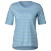 Cecil Damen T-Shirt Stripe Basic Roundneck Soft Light Blue 2 Cecil Damen T-Shirt Stripe Basic Roundneck Soft Light Blue -Wellensteyn Shop cecil stripe basic roundneck blau 25877
