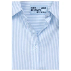 Cecil Damen Langarm Bluse Stripe Blouse Tranquil Blue -Wellensteyn Shop cecil stripe blouse bluse blau 24921 detail
