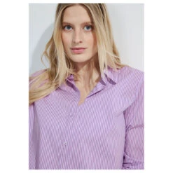 Cecil Damen Langarm Bluse Stripe Blouse Sporty Lilac 12 Cecil Damen Langarm Bluse Stripe Blouse Sporty Lilac -Wellensteyn Shop cecil stripe blouse bluse violett 25565 model detail