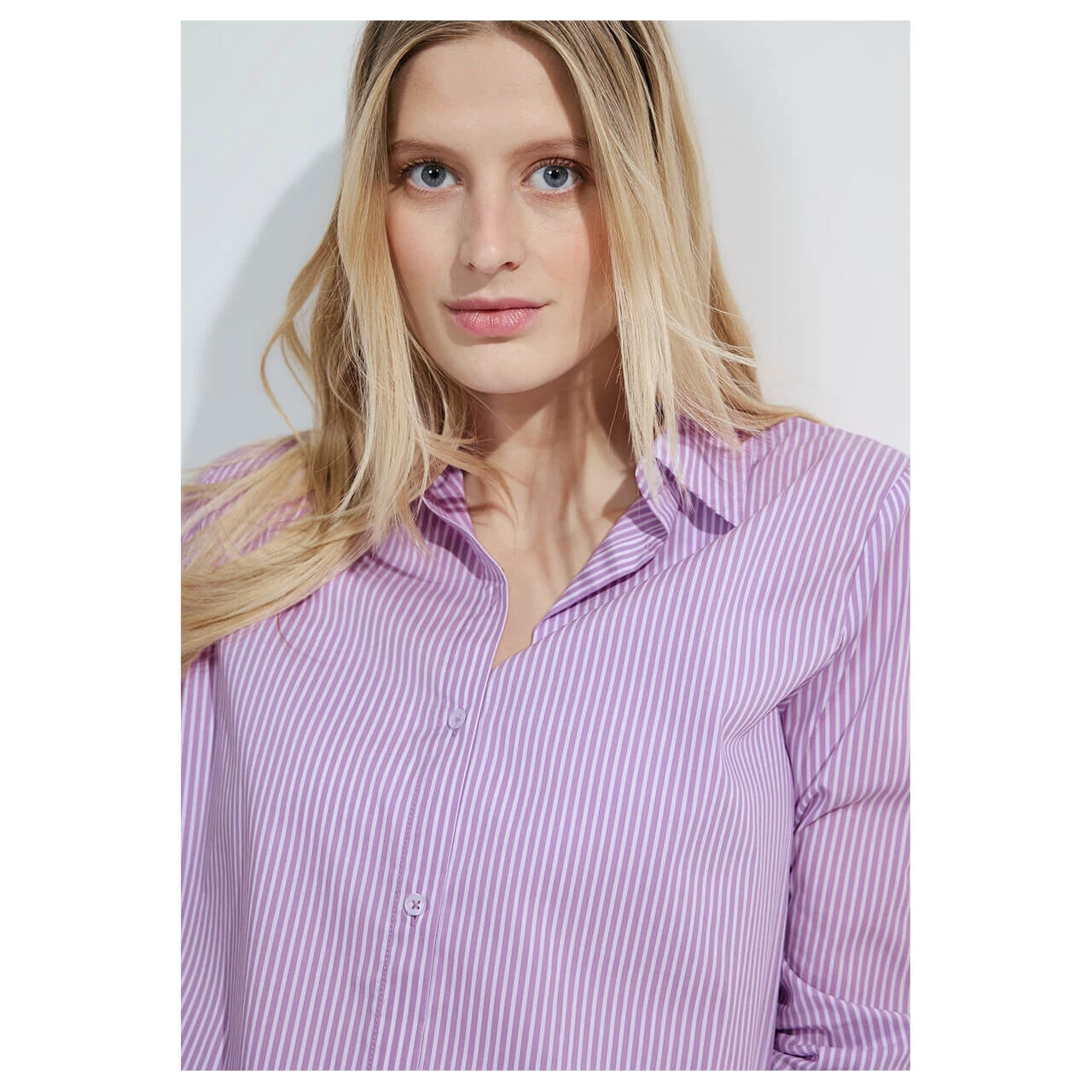 Cecil Damen Langarm Bluse Stripe Blouse Sporty Lilac 7 Cecil Damen Langarm Bluse Stripe Blouse Sporty Lilac – Bild 5