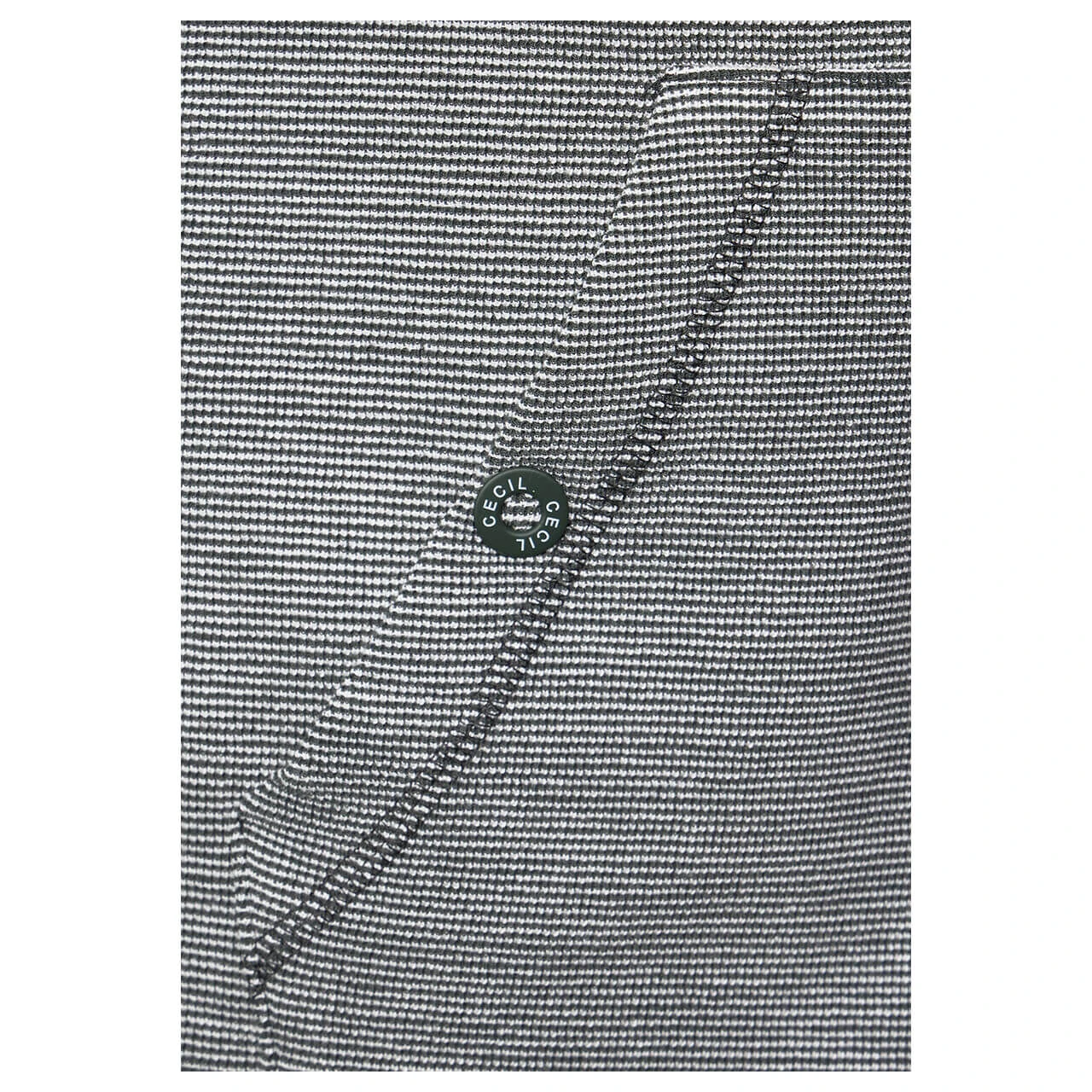 Cecil Damen Hoodie Shirtjacke Stripe Dessin Strong Khaki 7 Cecil Damen Hoodie Shirtjacke Stripe Dessin Strong Khaki – Bild 5