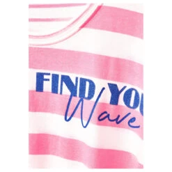 Cecil Stripe Mix T-Shirt Soft Neon Pink -Wellensteyn Shop cecil stripe mix shirt rosa 32735 detail