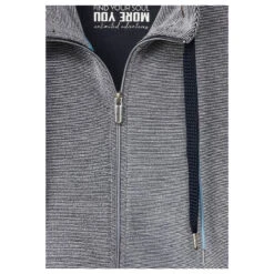 Cecil Stripe Structure Sweatjacke Night Sky Blue -Wellensteyn Shop cecil stripe structure jacket jacke dunkelblau 24077 detail