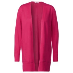Cecil Damen Long Strickjacke Cosy Cardigan Coral Melange