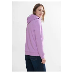 Cecil Damen Hoodie Sweatshirt Sporty Lilac -Wellensteyn Shop cecil sweatshirt hoody lila 15565 model hinten
