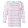 Comma Damen 3/4 Arm Shirt Lilac Pink Stripes -Wellensteyn Shop comma 3 4 arm shirt rosa 44g5 ansicht vorne