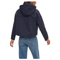 Comma Cropped Damen Jacke Dark Blue -Wellensteyn Shop comma jacke blue 5996 hinten