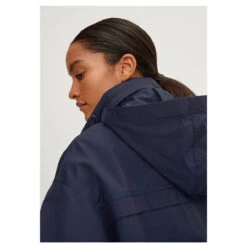 Comma Cropped Damen Jacke Dark Blue -Wellensteyn Shop comma jacke blue 5996 hood