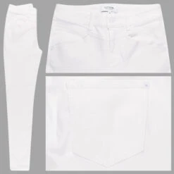 Comma Damen Ankle Skinny Jeans Creamy Off White