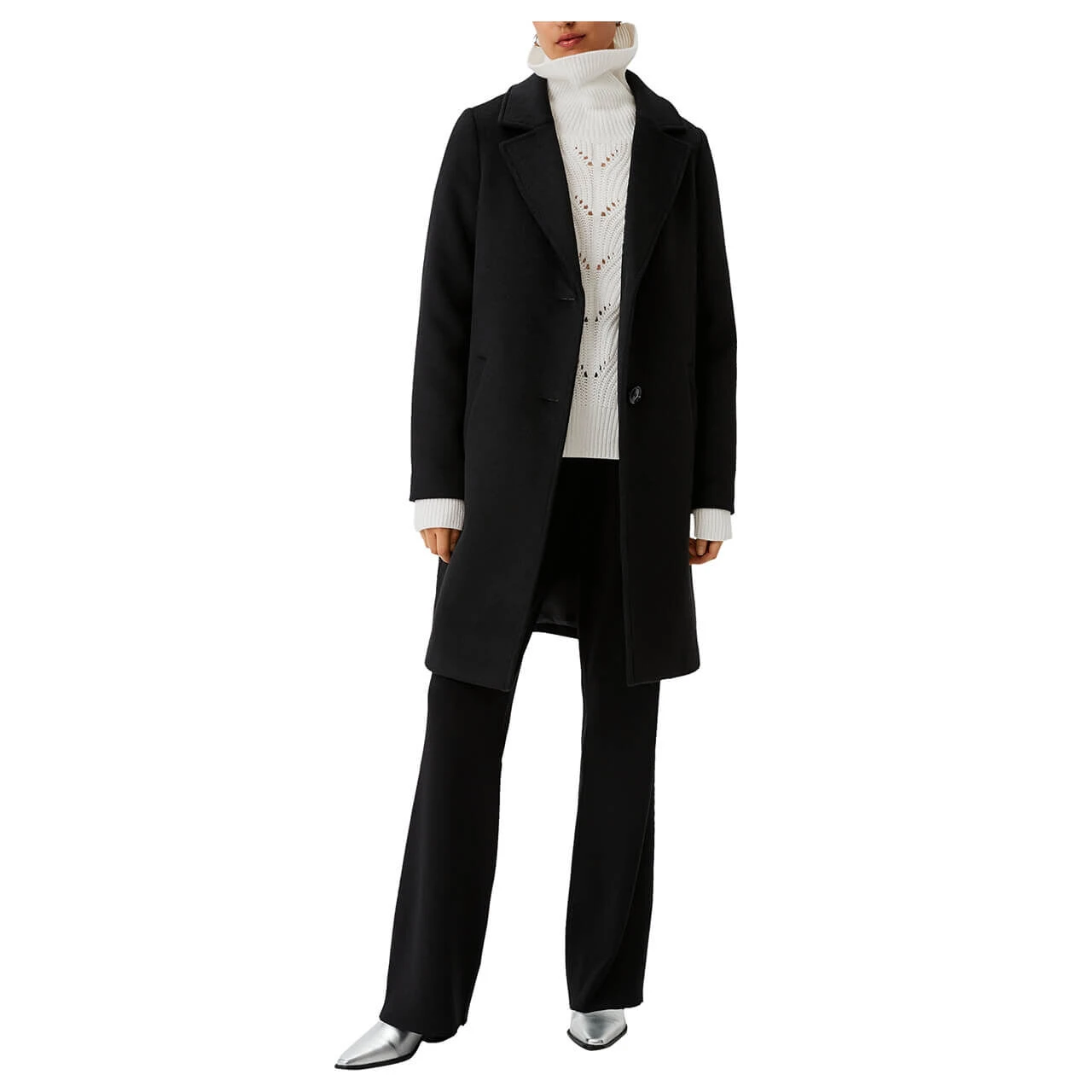 Comma Damen Rollkragen Pullover Offwhite 6 Comma Damen Rollkragen Pullover Offwhite – Bild 4