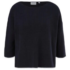 Comma Damen 3/4 Arm Pullover Midnightblue